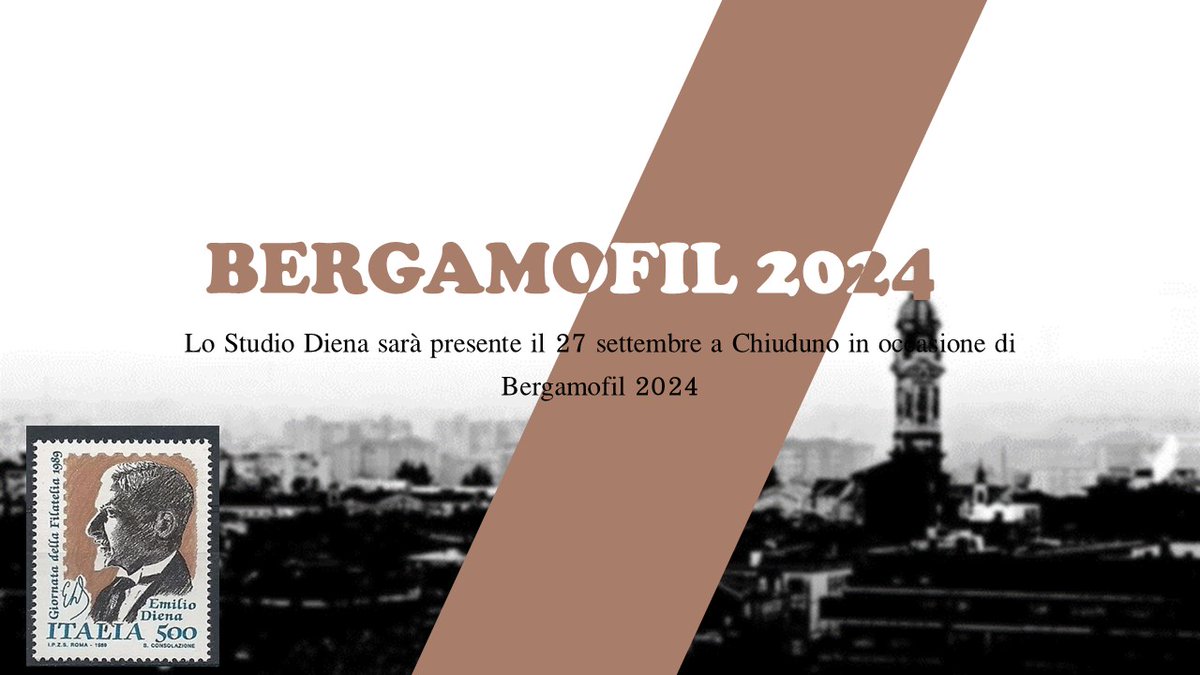 EnzoDienasrl's tweet photo. Saremo presenti a #BERGAMOFIL 2024 il prossimo 27 settembre
Vi aspettiamo numerosi
#stamp #sello #timbre #briefmarken #italy #filatelia #philatelie #philately #expertize #perizie #perizia #diena #certificato #enzodiena #bergamo #bergamofil2024 #chiuduno #palasettembre #evento https://t.co/AprkFFJb6A