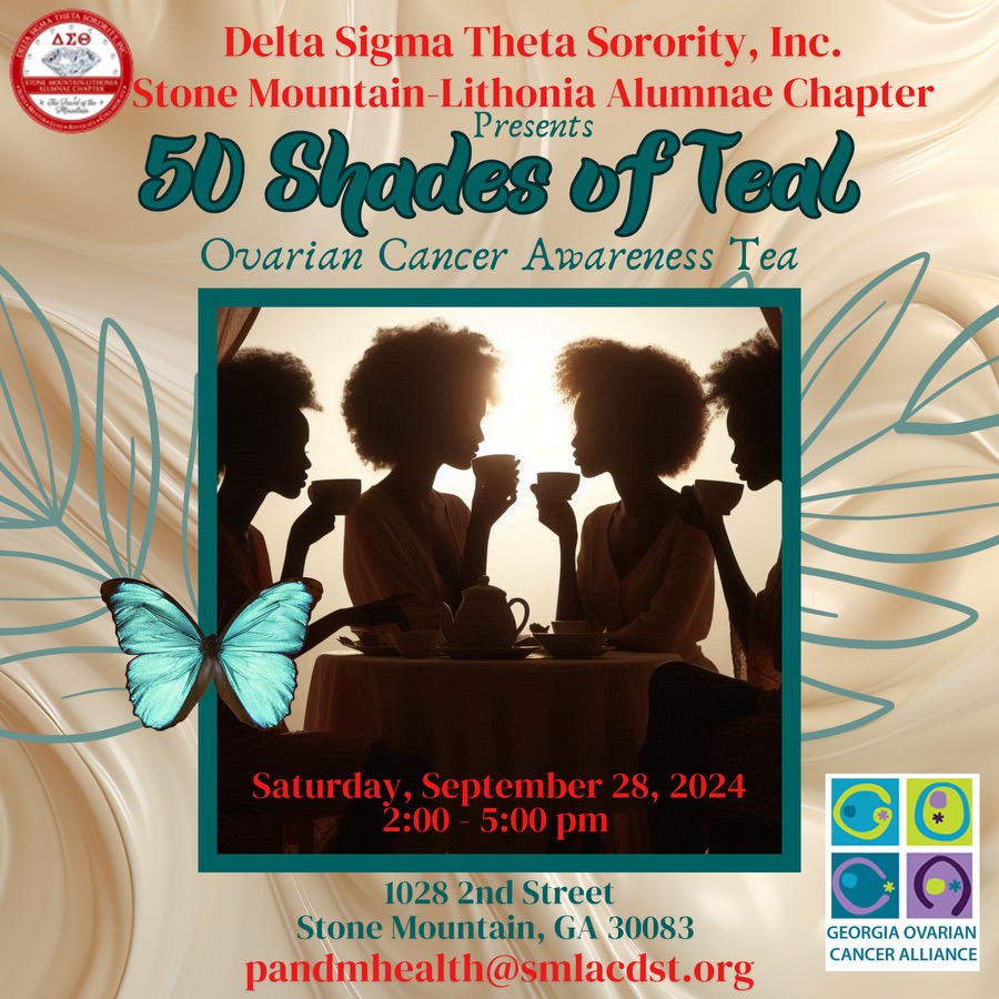 Join us for an afternoon of elegance, education, &amp; empowerment. This special event, in partnership with the Georgia Ovarian Cancer Alliance, aims to raise awareness for ovarian cancer research &amp; support. 
Get tickets: tinyurl.com/2x9rjffx