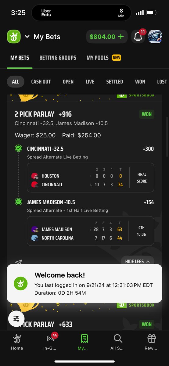 roroscc's tweet photo. @TMathSports @DKSportsbook @DraftKings Live wins https://t.co/h5ig7U19GG