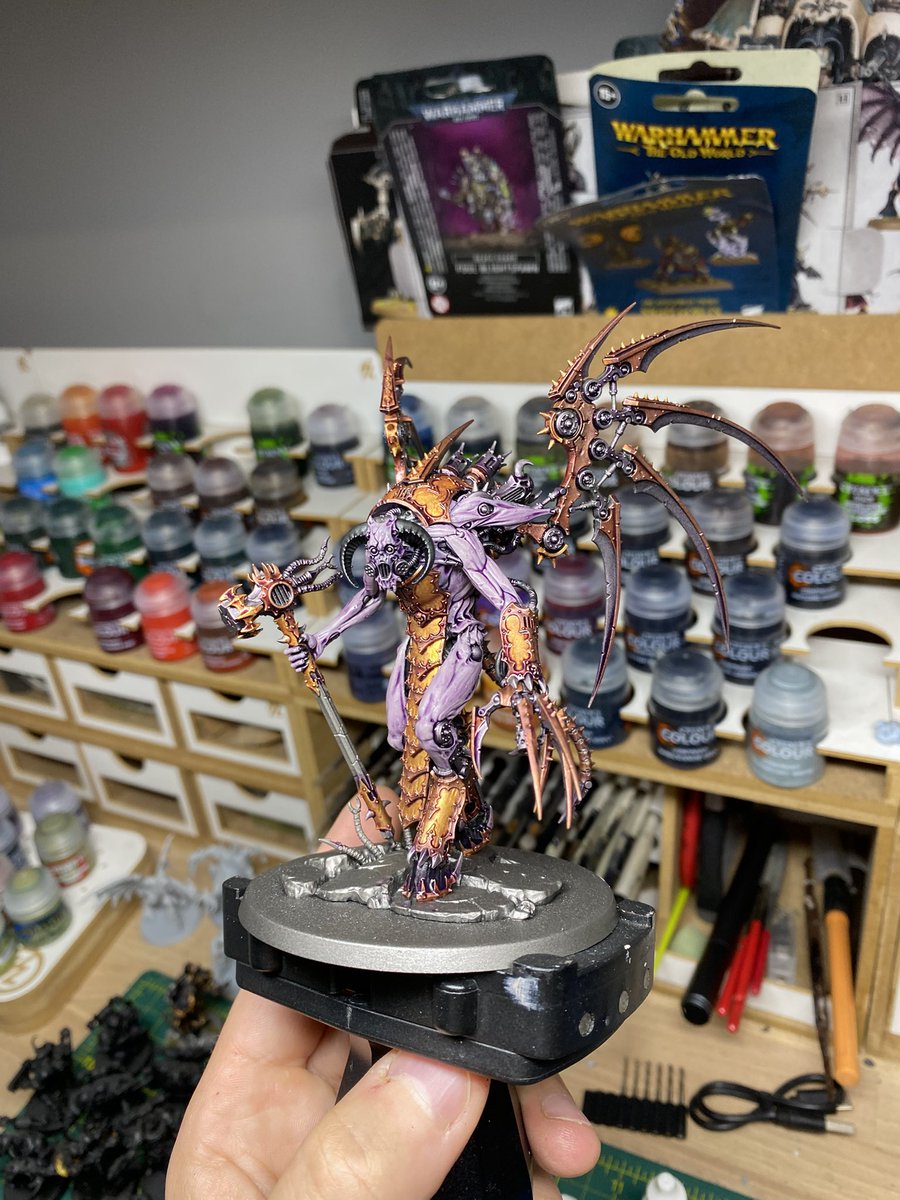 mdixson's tweet photo. Vashtorr coming along nicely - all over purple wash surprisingly effective! https://t.co/j9XLx9NFl0