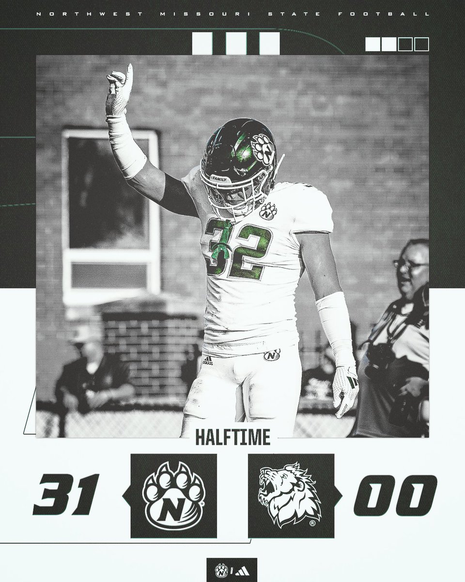 '𝐂𝐚𝐭𝐬 𝐮𝐩 𝐁𝐈𝐆 𝐚𝐭 𝐭𝐡𝐞 𝐡𝐚𝐥𝐟😤

Ruhnke ➞ 12-16, 176 yds, 2 TD
Richardson ➞ 2 rec 80 yds, TD

Northwest Defense ➞ allowed two first downs (74 total yards), forced fumble, and a pick-six. 

#OABAAB