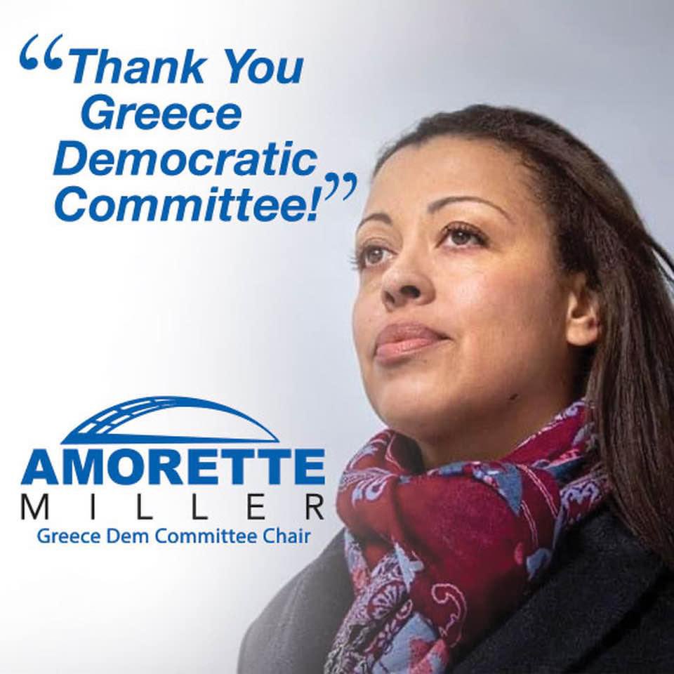 Amorettemiller's tweet photo. Honored to have been unanimously elected as the Democratic Greece Town Chair today. We have some work to do, let’s go! @MonroeDemocrats https://t.co/YwnBGiXqMI