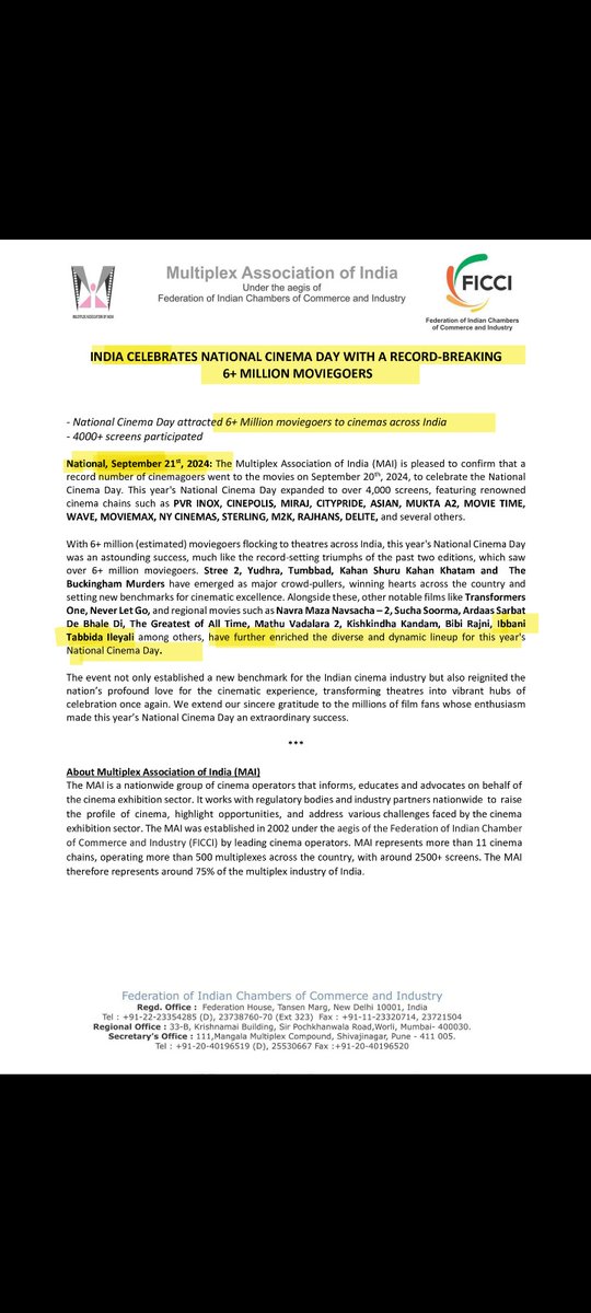 soumyachomili's tweet image. #MultiplexAssociationofIndia confirmed a record with 6+Million movie watchers yday: Sept 21st.

Only Kannada movie in the list is #IbbaniTabbidaIleyali 

Super happy a good KFI movie in the list. If you miss it even after this tweet from @MAofIndia, its ur loss!