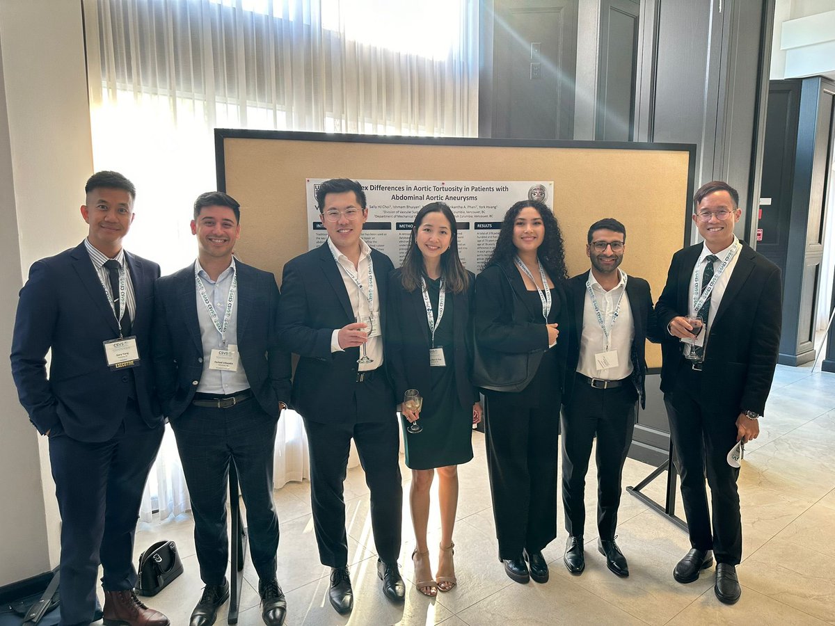 UBCVascular's tweet photo. Great showing by our @UBCVascular residents and staff at @CanadianSVS 2024 in beautiful St. John’s, NL! https://t.co/mZGhCPb1Jg