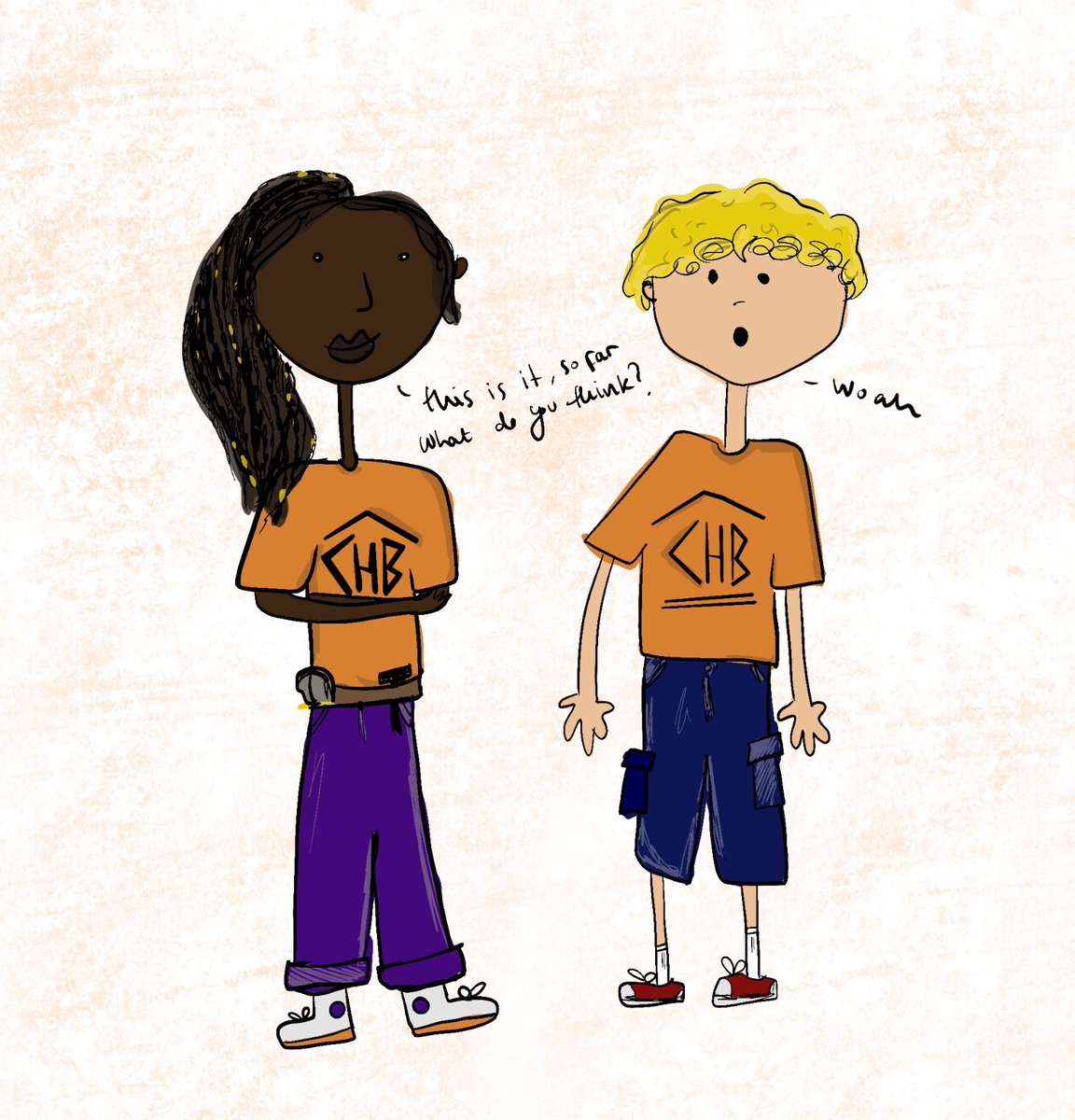 annabeth showing percy her work at olympus 

i was really bored to i did this, it’s my first time ever drawing anything really lol