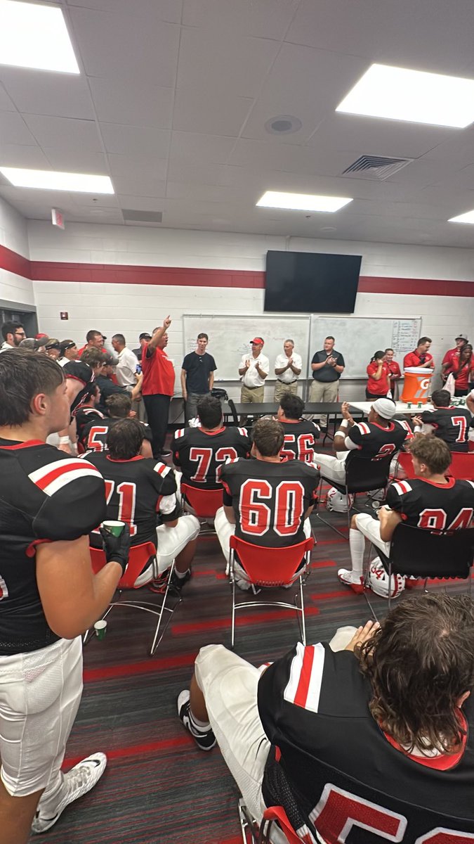 So proud to have my friend and <a href="/IndyCar/">NTT INDYCAR SERIES</a> driver, <a href="/sting_ray_robb/">Sting Ray Robb</a> at our game last night to watch a <a href="/CGTrojanFootbal/">CG Trojan Football</a> win! Thank you so much for being a part of the Trojan football program. GodSpeed. 🏁🏎️