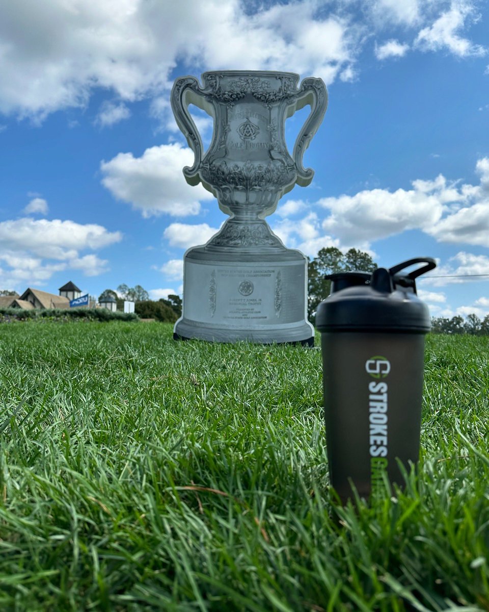 We’re proud to have Strokes Gained represented at the @usga  Mid-Amateur this week! Join us in cheering on <a href="/BTCAaron/">Double A</a> as he competes for victory. Let’s go, Aaron! 💪⛳ #USGAMidAm #TeamStrokesGained #FuelTheCompetitorinYou
