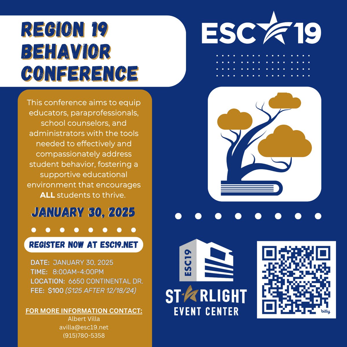REGISTRATION NOW OPEN! Join us for our Region 19 Behavior Conference on January 30, 2025. txr19.escworks.net/catalog/confer…  #WeR19 #BehaviorCon25