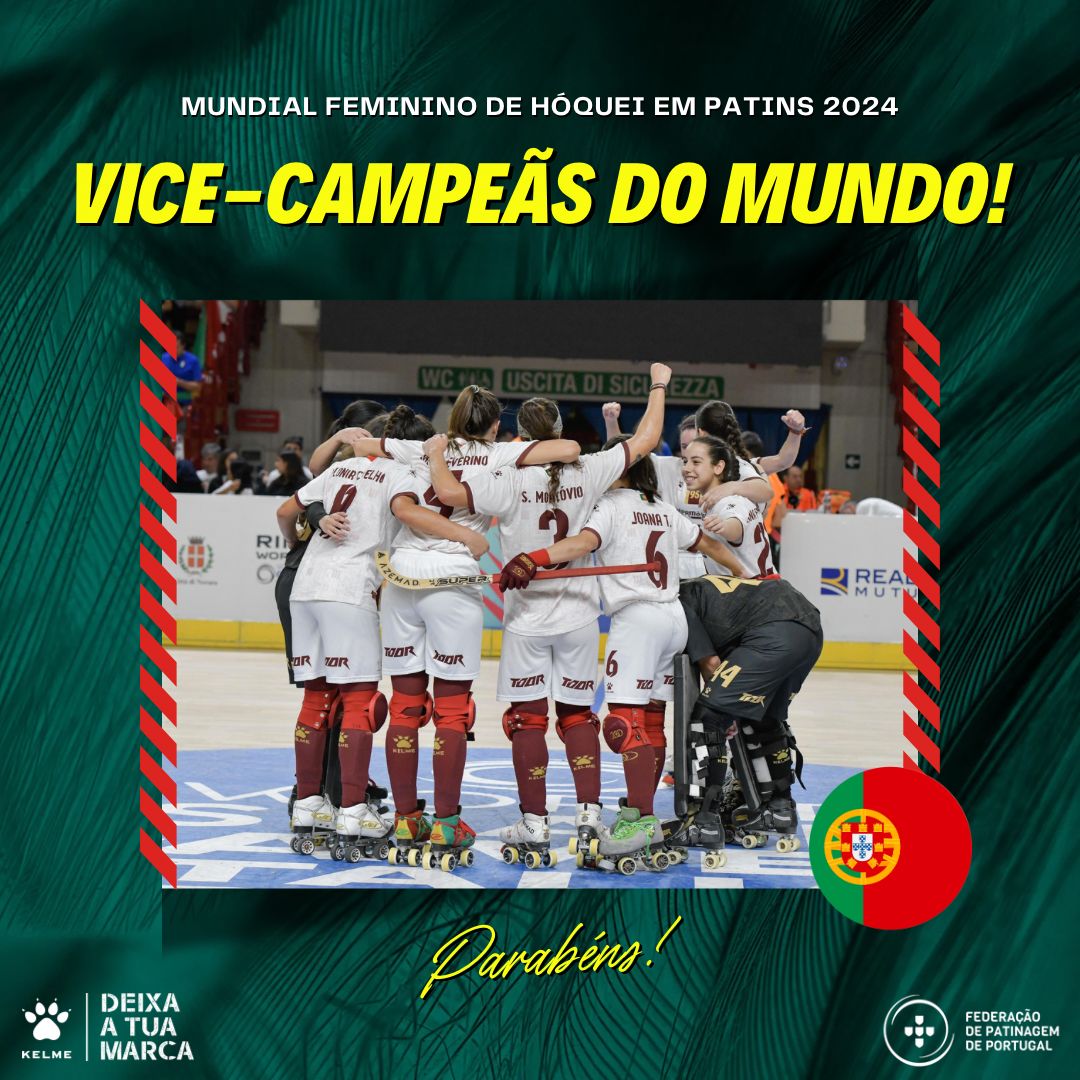 Portugal sagra-se vice-campeão mundial de Hóquei em Patins feminino, após perder na final contra a Espanha por 2-0.
