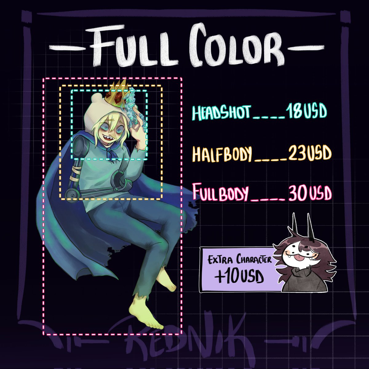 RednikD's tweet image. Howdy! After a very long time... I finally updated my commissions table yipiii✨️
I would really appreciate if you share this post :'3
#comisiones #comisionesabiertas #dibujodigital #venta #arte #clipstudiopaint #chibi #sketch #lineart #fullcolor #commissions #commissionsopen