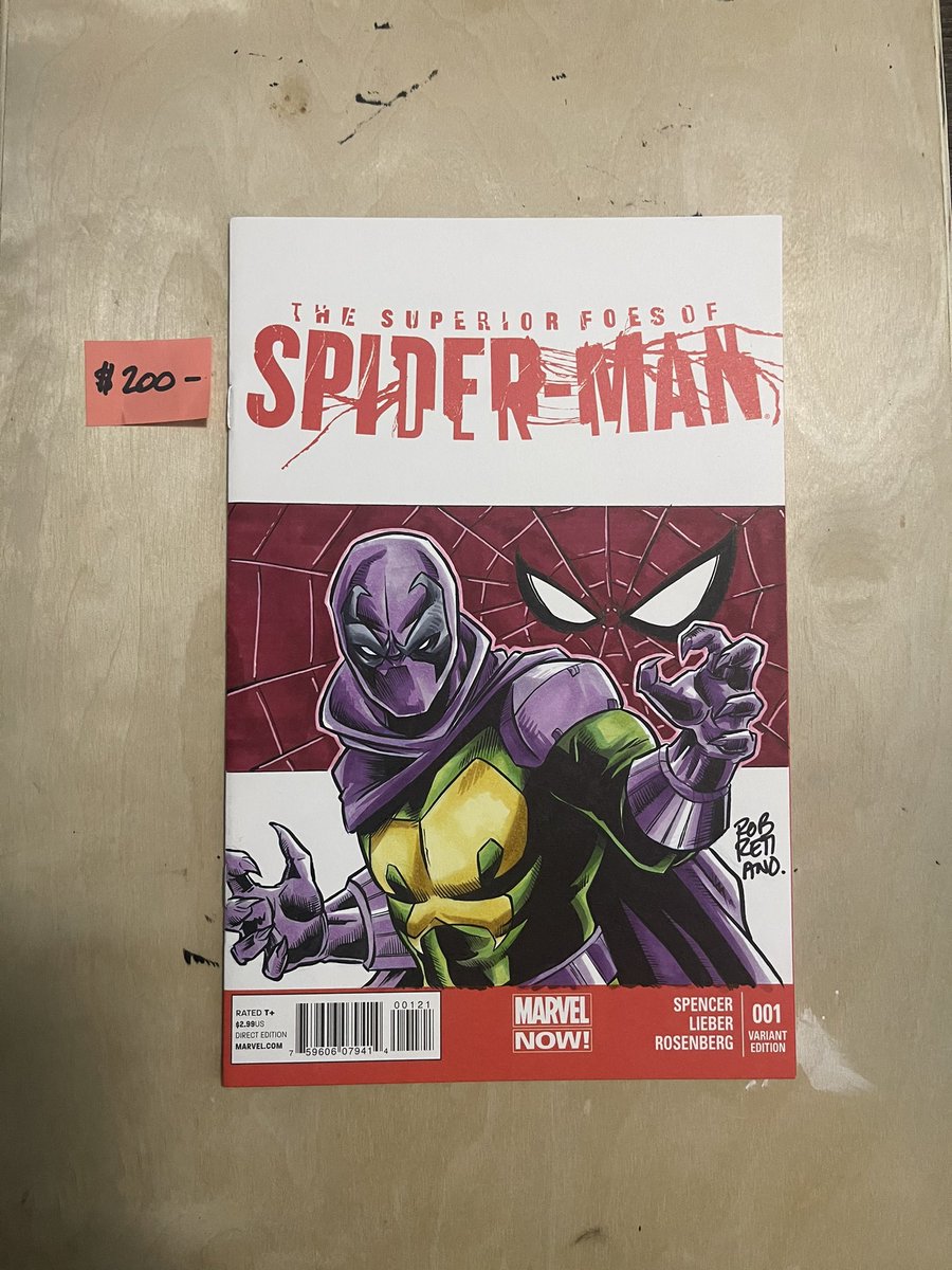 thatguydraws's tweet photo. The Prowler OA Sketch Cover
Free shipping in the continental US
Venmo or Zelle
#prowler #spiderman #milesmorales #hobiebrown #uncleaaron #marvel #comics #sketchcover #artforsale https://t.co/a0L5uVNUt4