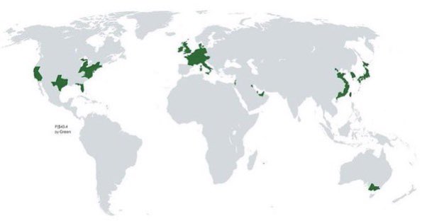 🌎 Half of world’s GDP is in 3,6% of the land area.