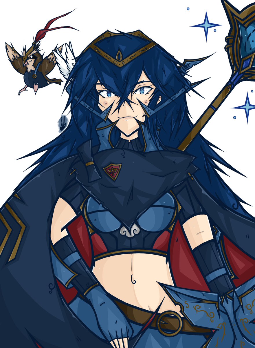 JollyPidgey's tweet photo. Another amazing Lucina piece from LucinaSpiker / RukinaSpiker. Birbless one on reddits r/Lucina. The colors are great as always and he made this as a resplendent unit!  #Lucina https://t.co/NvzeZv4qrY