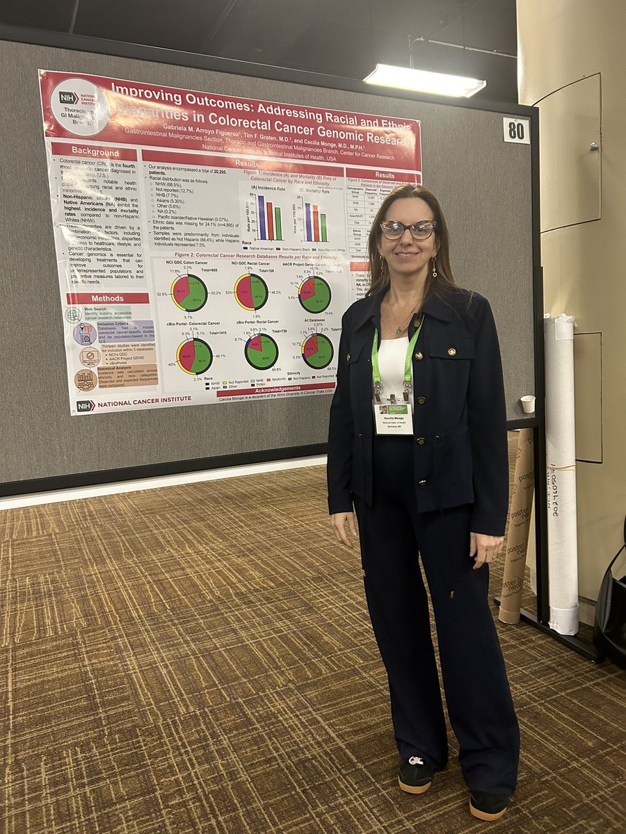 C. 'Harris' Floudas (@chfloudas) on Twitter photo Our own Dr <a href="/CeciliaMonge4/">Cecilia Monge B, MD</a> <a href="/NCICCR_MOS/">NCI CCR Med Onc Service</a> showcasing her work on CRC genomic research inclusion #AACRdisp24 Our own Dr <a href="/CeciliaMonge4/">Cecilia Monge B, MD</a> <a href="/NCICCR_MOS/">NCI CCR Med Onc Service</a> showcasing her work on CRC genomic research inclusion #AACRdisp24