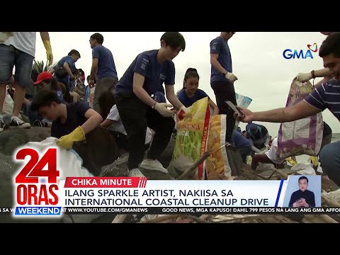 24OrasGMA's tweet photo. VIDEO: Ilang Sparkle artist, nakiisa sa International Coastal Cleanup Drive https://t.co/kR7RClpqsa https://t.co/0B8BIN4t9R