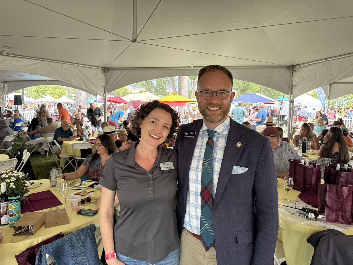 SoperMatthew's tweet photo. Awesome time today at the 33rd Colorado Mountain Wine Festival in Palisade! It was tremendous to visit with scores of friends and supporters! Colorado has only a few great wine growing areas and most are in my legislative district! #coloradowine #copolitics https://t.co/9JrGBEPNkU