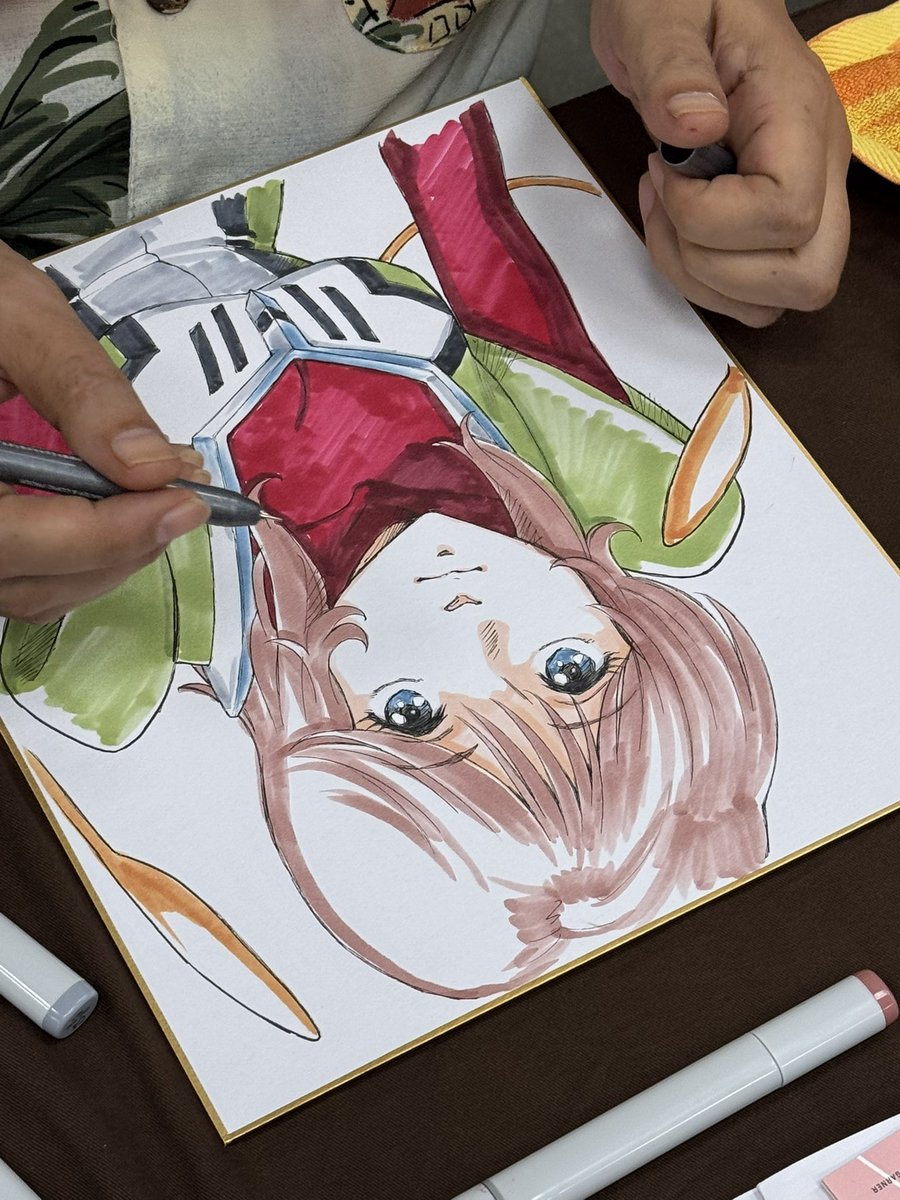 「むらかわさん、執筆中!開場から、でき次第入札します。終了後、開票。#美少女パラダ」|KIYOのイラスト