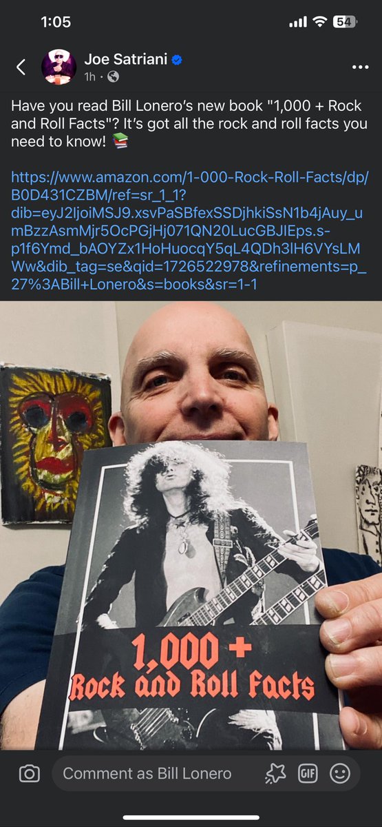 LoNero 🎸 (@lonero) on Twitter photo Thank you <a href="/joesatriani/">joe satriani</a> for the shoutout about my new book “1,000+ Rock and Roll Facts” and thank you to Neil Zlozower for letting me use his photo of Jimmy Page for the cover! #joesatriani #neilzlozower #jimmypage #vanhalen #rockandroll Thank you <a href="/joesatriani/">joe satriani</a> for the shoutout about my new book “1,000+ Rock and Roll Facts” and thank you to Neil Zlozower for letting me use his photo of Jimmy Page for the cover! #joesatriani #neilzlozower #jimmypage #vanhalen #rockandroll