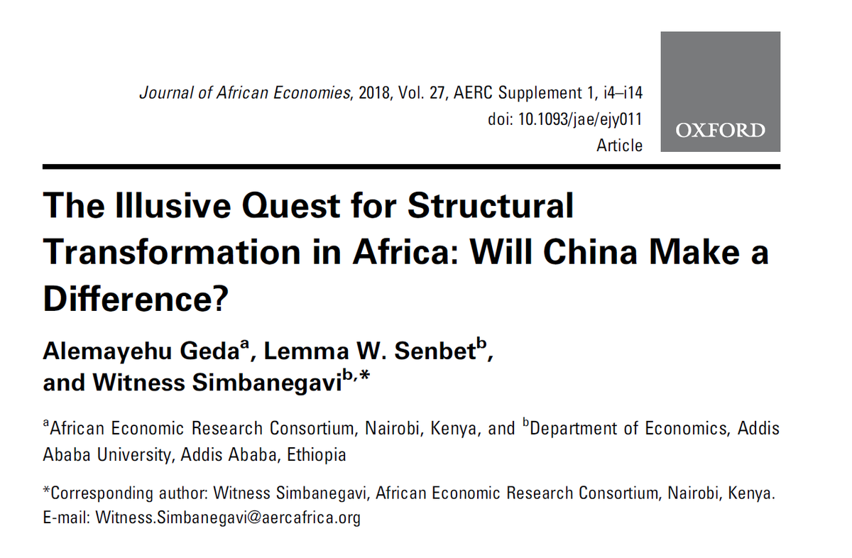 Africa tried extreme interventionism &amp; neoliberalism - and both failed 

The question isn't whether or not states should intervene and do industrial policies 

The question is how to do it right 

"Directed Improvisation" is the middle way

project-syndicate.org/commentary/bey…