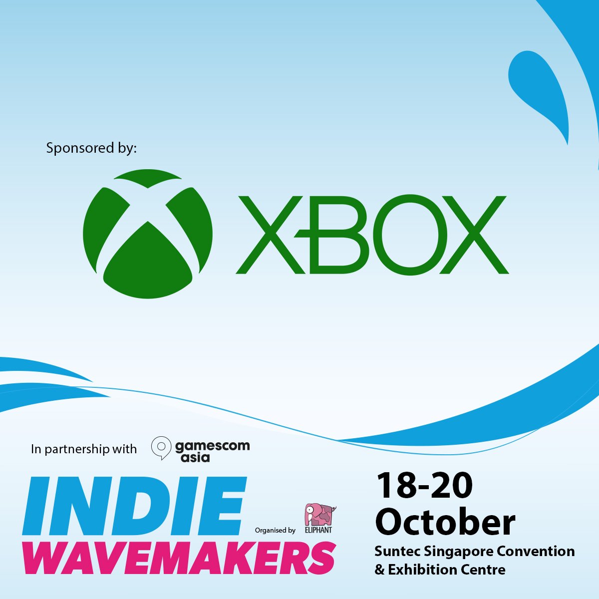 Indie Wavemakers by @EliphantLtd and in partnership with <a href="/gamescomasia/">gamescom asia x Thailand Game Show</a> officially announced <a href="/Xbox/">Xbox</a>'s sponsorship of the upcoming event :) We're incredibly excited to see all the devs and games in under a month's time.