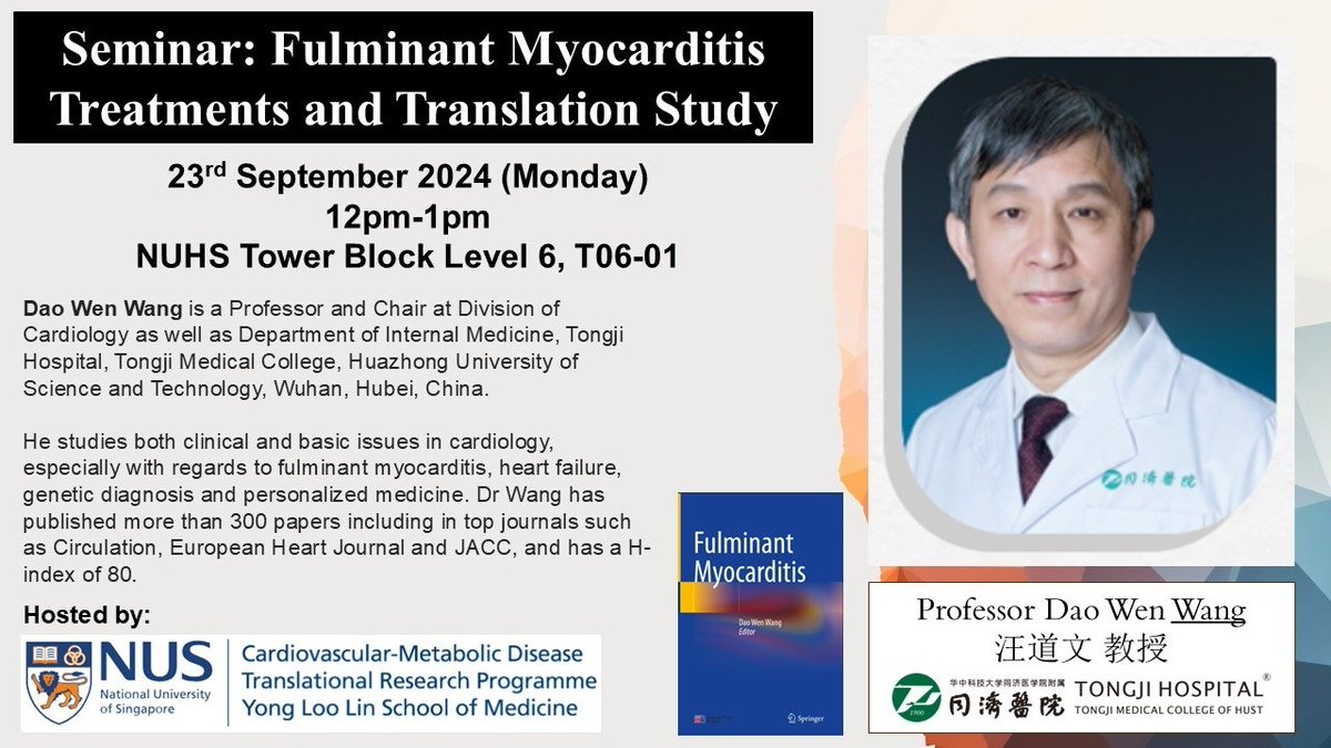 Roger Foo (@rsyf2) on Twitter photo Quite remarkable that the management of this fatal condition was pioneered by Professor Daowen Wang, from Wuhan which unsurprisingly houses one of the highest ranked medical systems in China <a href="/NUSMedicine/">Yong Loo Lin School of Medicine</a> <a href="/CvdNus/">NUS CVD Programme</a> <a href="/TheFooLab/">Foo Lab</a> Quite remarkable that the management of this fatal condition was pioneered by Professor Daowen Wang, from Wuhan which unsurprisingly houses one of the highest ranked medical systems in China <a href="/NUSMedicine/">Yong Loo Lin School of Medicine</a> <a href="/CvdNus/">NUS CVD Programme</a> <a href="/TheFooLab/">Foo Lab</a>