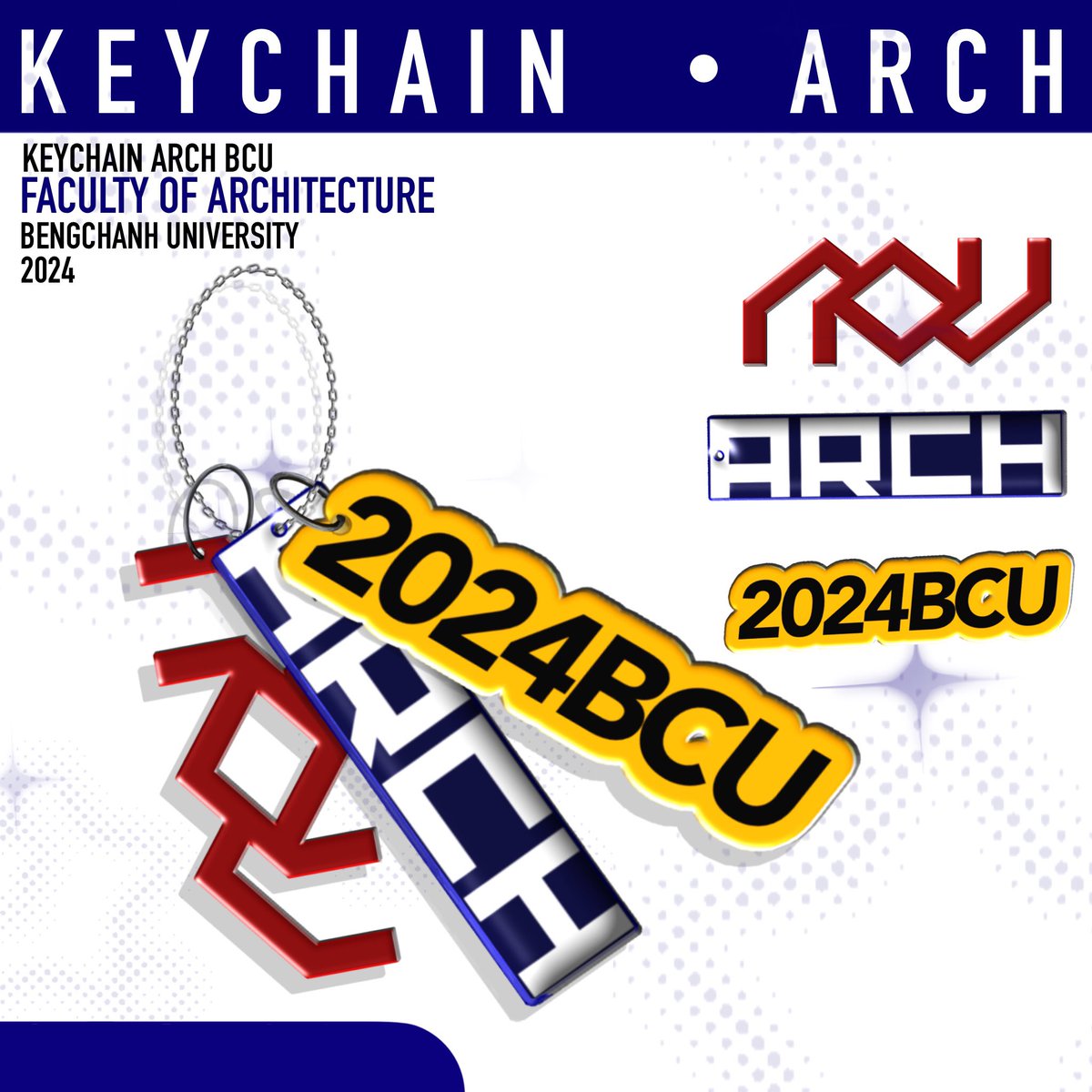 SKcherry_BCU's tweet photo. **แจก Keychain คณะสถาปัตย์ 2024**  

สำหรับน้องๆ คณะสถาปัตยกรรมศาสตร์ ทุกสาขา  
เปิดเทอมพรุ่งนี้แล้ว น้องๆ คนไหนอยากได้ Keychain คณะปี2024  

มารับกับพี่ๆ ได้เลย ที่ **ใต้ตึกคณะสถาปัตย์ B**  

📅 **เวลา:** เที่ยง - บ่าย 3  
💡 เอาไว้ห้อยกระเป๋าดินสอ หรือกุญแจรถเท่ๆ https://t.co/GsPdnpJ2Hi