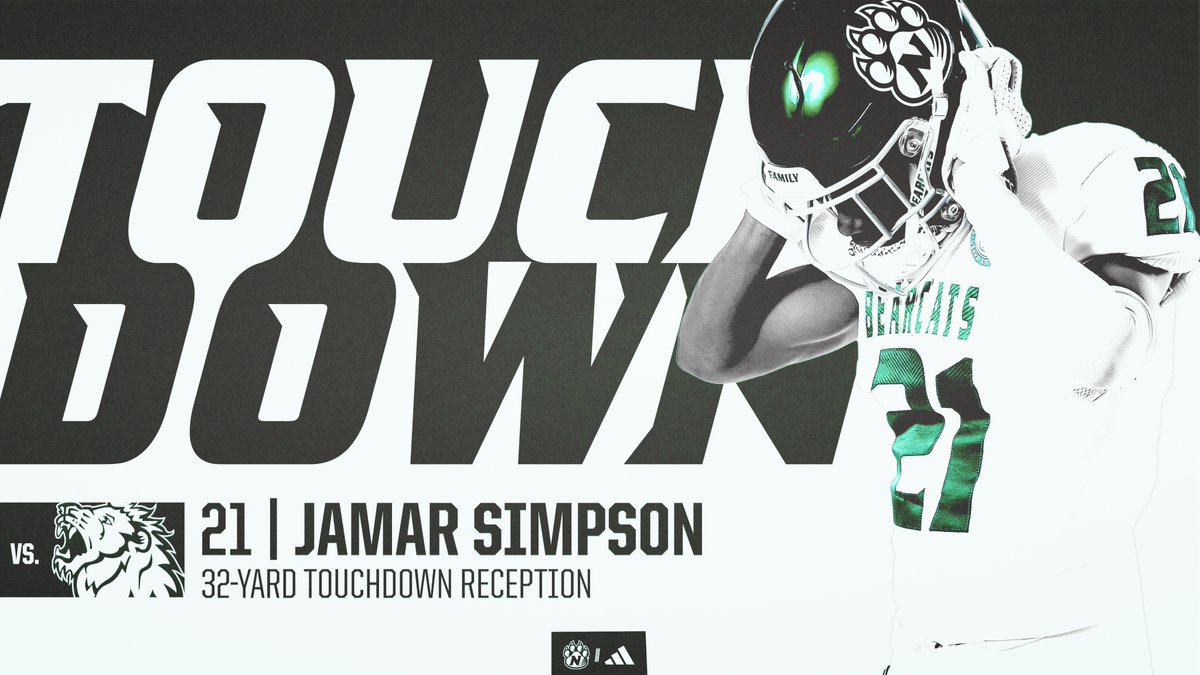 4Q ||| Here's another regularly scheduled touchdown tweet. 
       ↳ 𝐓𝐎𝐔𝐂𝐇𝐃𝐎𝐖𝐍 𝐁𝐄𝐀𝐑𝐂𝐀𝐓𝐒‼️

Martin finds Simpson for a 32-yard score. 
PAT is GOOD. 

59-0, 'Cats.
2:07 to go. 

*Martin up to a 372.7 QBR🤯

#OABAAB