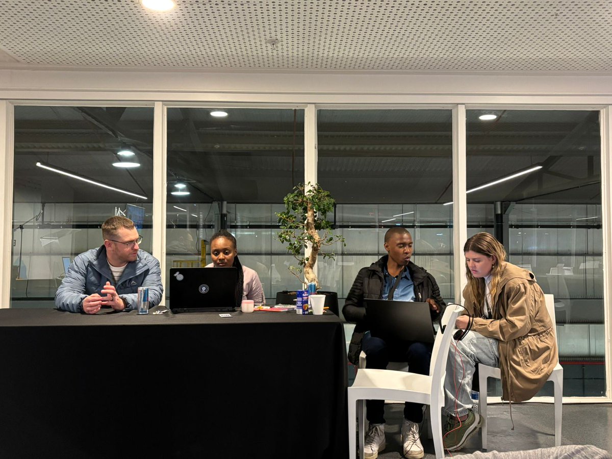 Late night coding in the venue 🥹 #finalstretch #ethcapetown2024