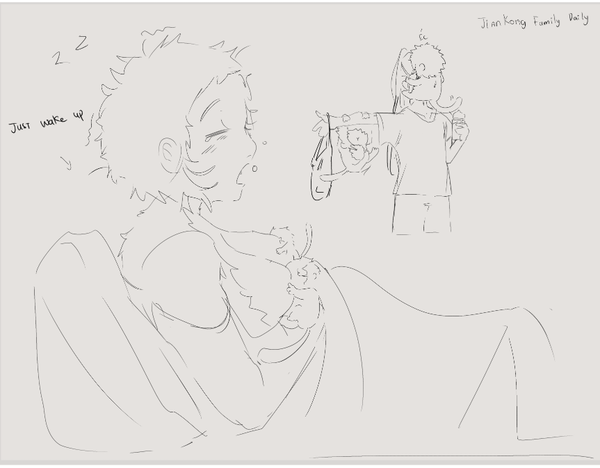ThuNguyen835130's tweet photo. Jiankong doodles
Wukong shapeshift into female for easier breastfeed.
Erlang now take charge of cooking, groceries and taking care of the kids ( like he always did)
#jiankong https://t.co/aHNZKIfNDq