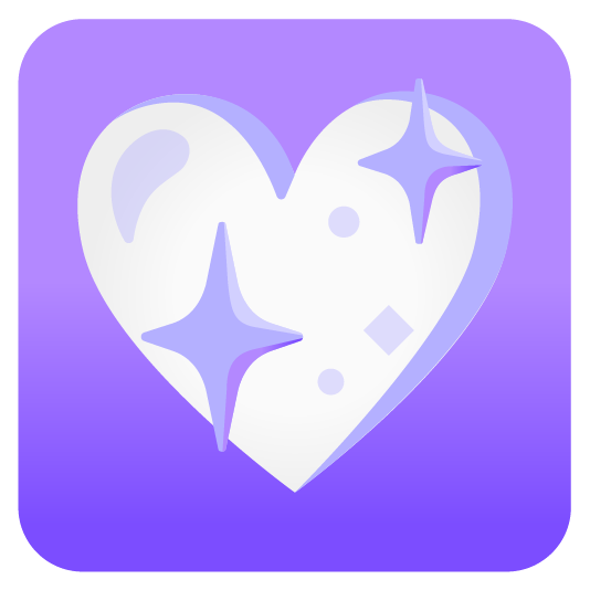 sparkling heart decoration 💟 💖