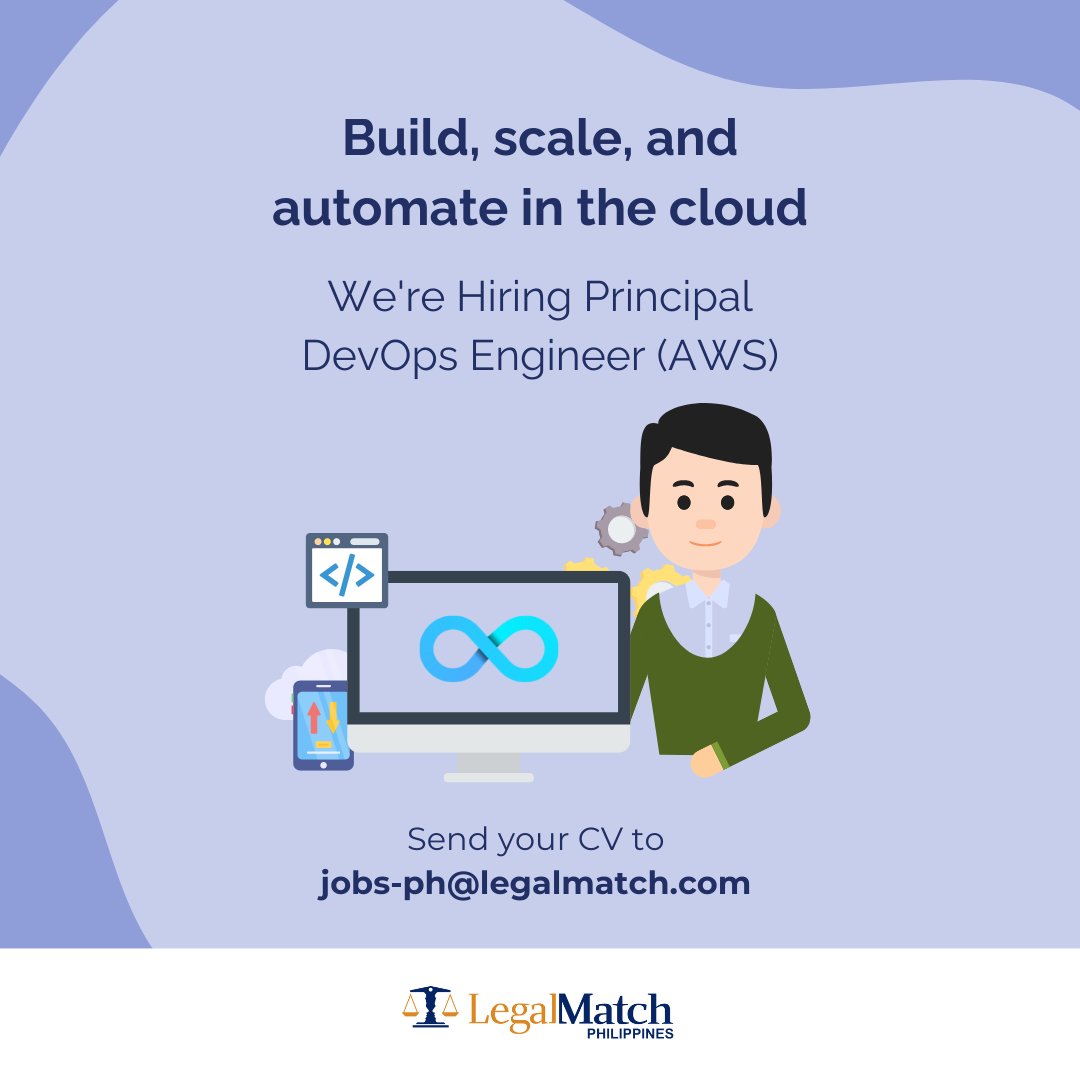 LegalMatchPH's tweet photo. 🌩️ Lead the Cloud Squad! ☁️ 
Are you an AWS expert ready to lead a dynamic team and tackle complex challenges? Send your CV at jobs-ph@legalmatch.com and let’s make an impact! 

Looking for more remote work opportunities? Explore at https://t.co/Ln6plYODq4 https://t.co/nrHYst817A