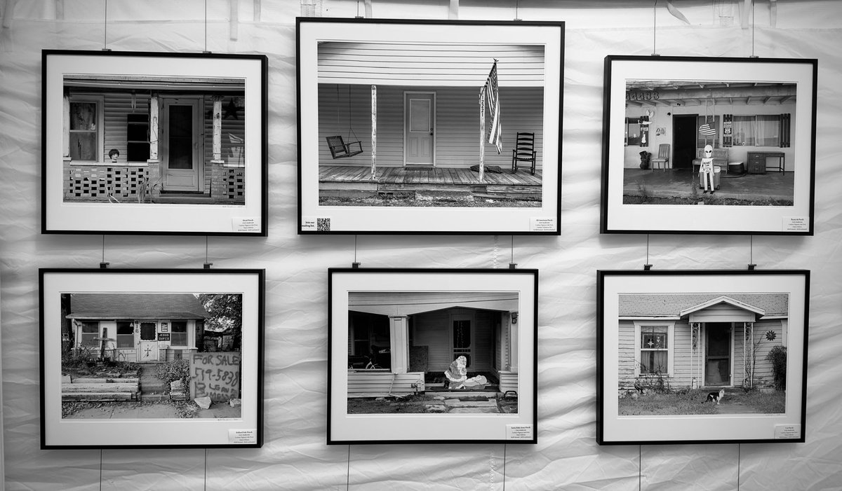 Last chance to see my front porches, I will be showing a different body of work next year. I am at the Plaza Art Fair in Kansas City, Booth 222.