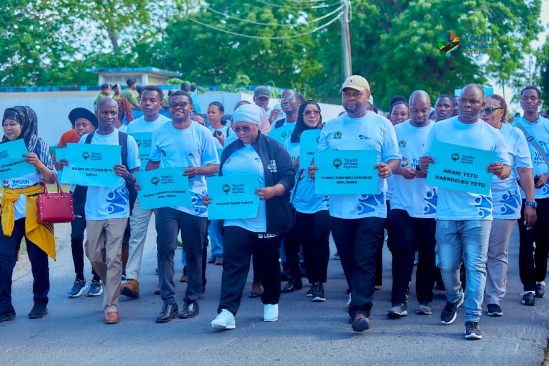 21 Sept 2024 it is dedicated a World Peace Day with the slogan "Youth taking actions cultivating a culture of Peace in Tanzania",the walking starting Tanzanite bridge to Julius Nyerere International Conversion Center Dar es Salaam with Hon.Tabia Maulid Mwita Minister.
