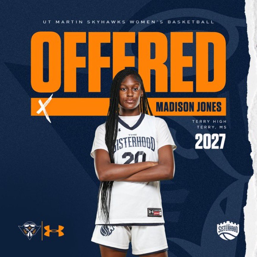 im_madisonjones's tweet photo. After a great visit to @utmartin, I am blessed to receive an official offer from @UTMartinWBB. Very appreciative to Coach McMillan, @jnew12_ @maddiewaldrop and staff.
@TSHLadyLions @TerryHighBBGs https://t.co/Nx2oQaSZFS