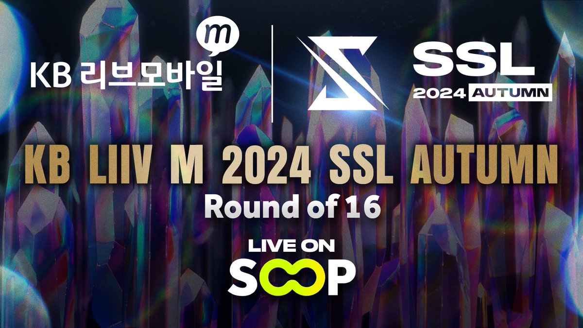 SOOP_EN's tweet photo. 🧨SSL RETURNS!🧨

KB Liiv M SSL Autumn returns with Round of 16 action!
📅Mon Sept 23rd @ 3am PT / 6am ET
⚔️ #Soulkey vs #Sea vs #Rush vs #JyJ

On SOOP! https://t.co/LMPalEwMYb
