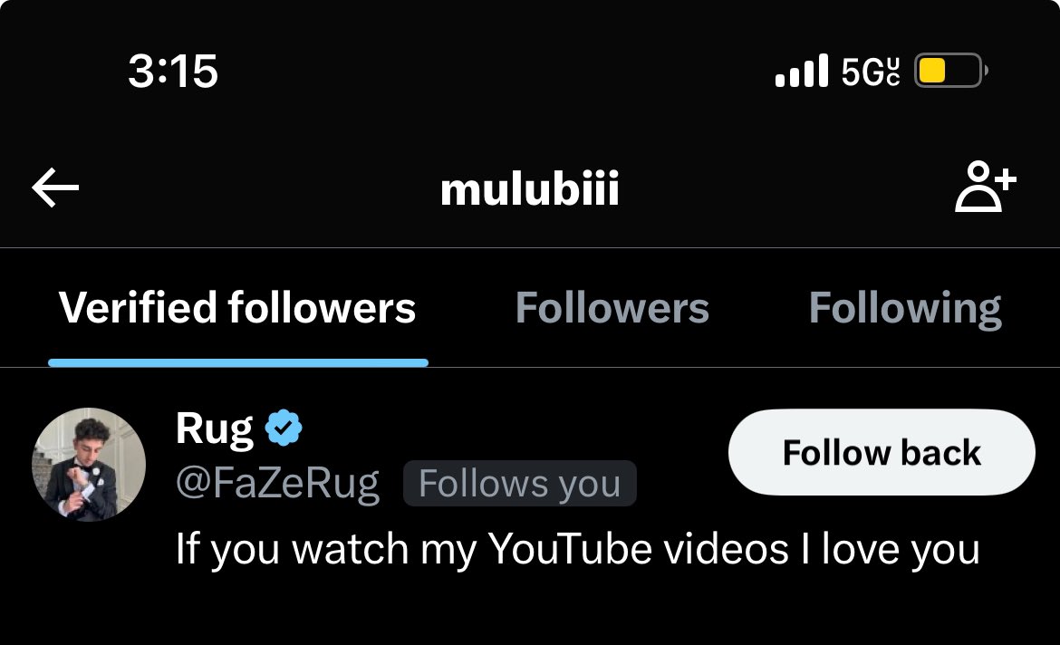 mulubiii's tweet photo. I was talking to Rug and I told him about my business ideas and he was down to teach me and mentor me. Thank you for the follow goat. https://t.co/12EbLpzhTM