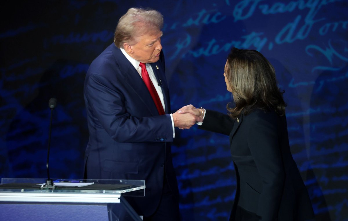 HPERISCOTH1's tweet photo. Entertainment world reacts to the first Trump vs Harris presidential debate: “It was like watching Muhammad Ali” https://t.co/4nkCuWDiDC https://t.co/EfJPbPLUgT