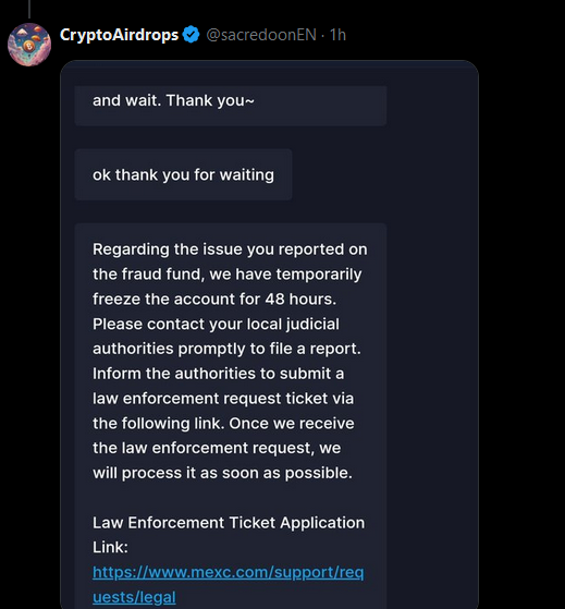 HanzMayer245402's tweet photo. @ton_blockchain #Toncook #toncookscam @sacredoonEN @MEXC_Official
I'm amazed that Ton have not warned their clients on their own network we have LIVE scammers. https://t.co/rKHbAo7KkZ