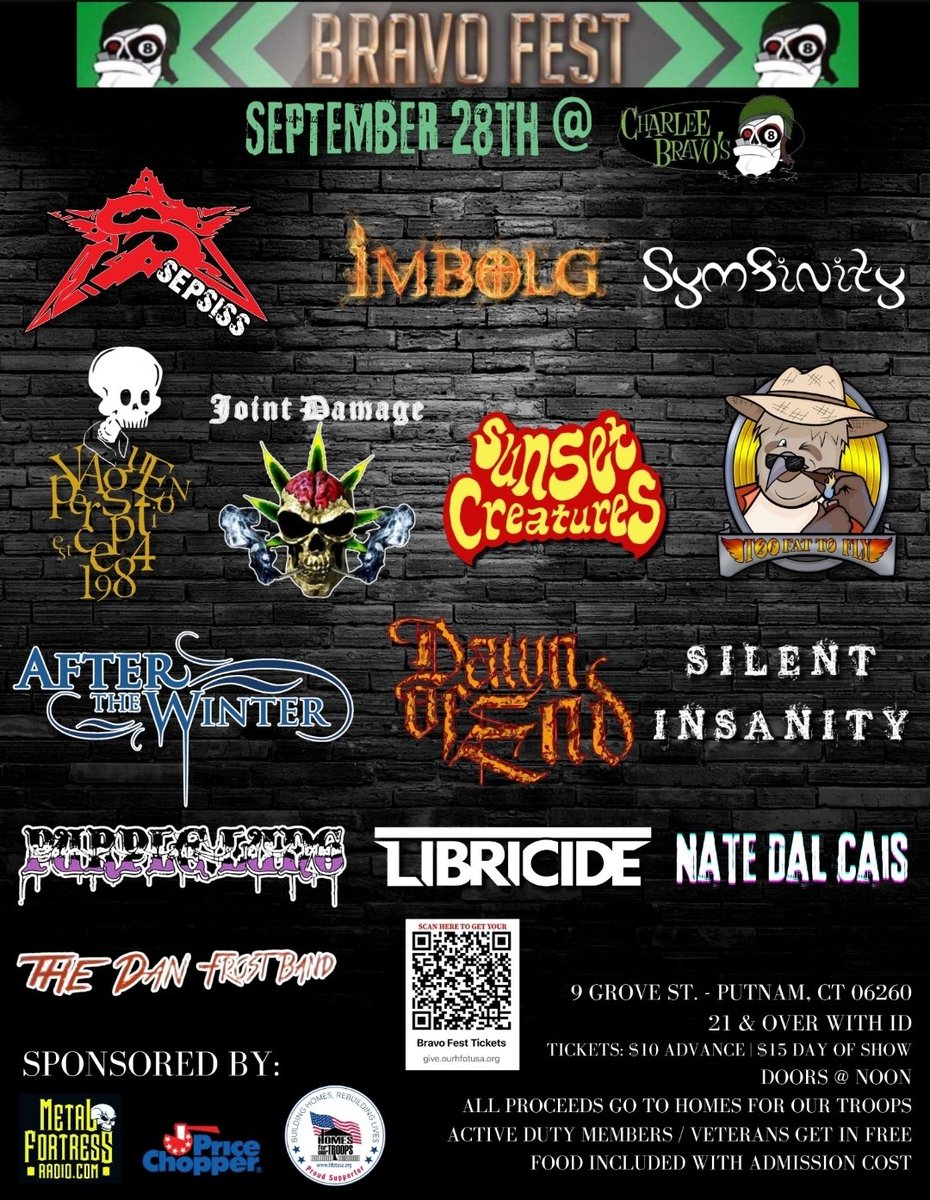 symfinity's tweet image. We are playing in Putnam, CT at Charlee Bravos Sept 28!