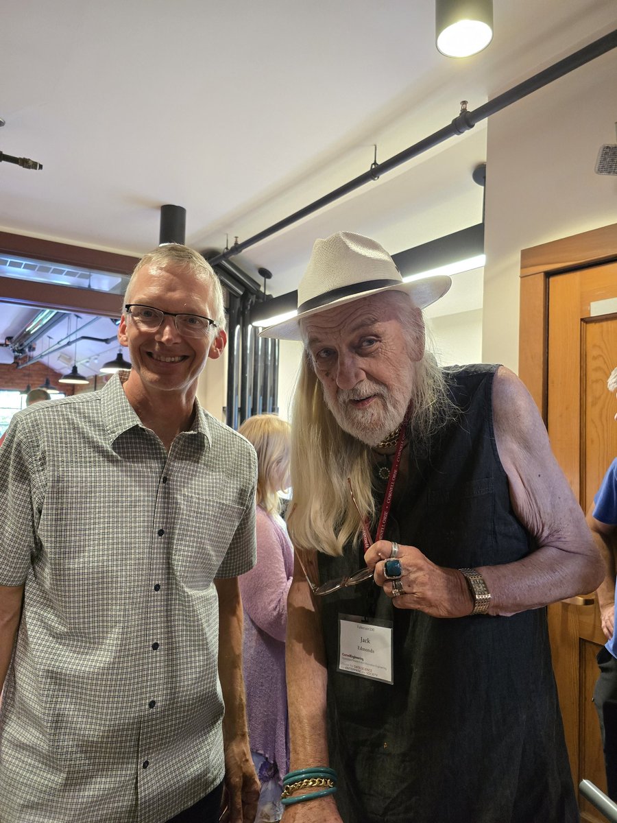 Thrilled and honored to have been one of the speakers at the wonderful Fulkerson Centennial Celebration at Cornell with Jack Edmonds in the house! orie.cornell.edu/orie-events/dr…