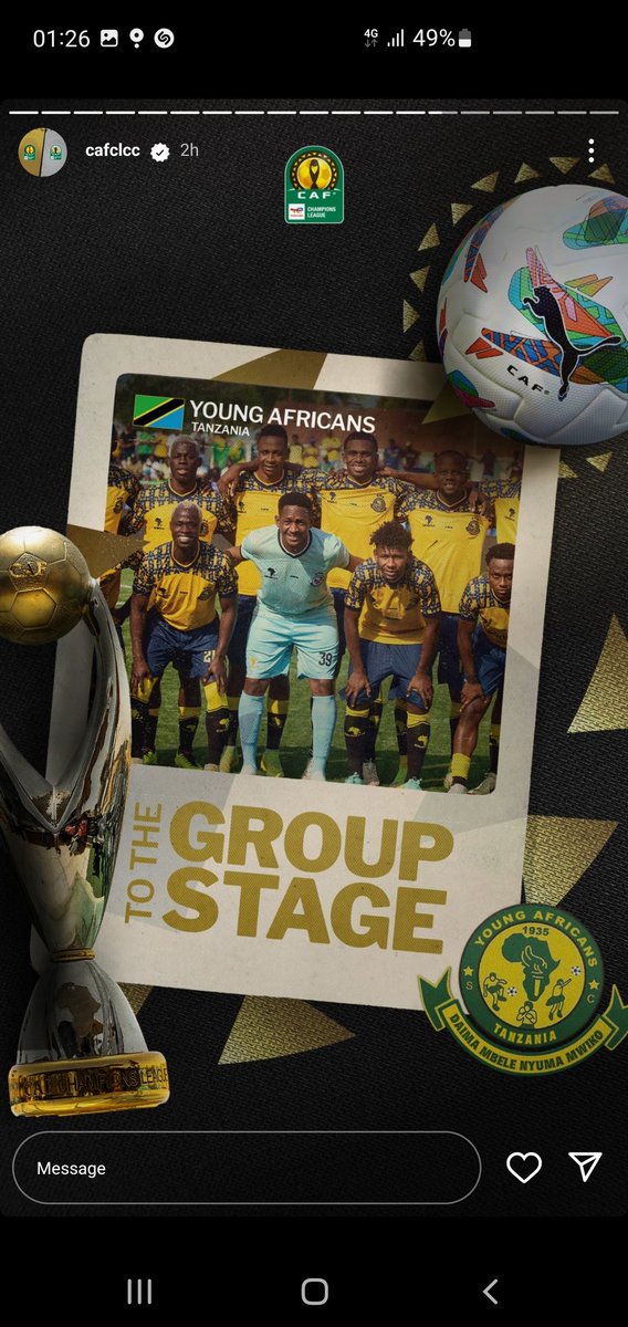 Onto group stage
#yanga #cafclc #wananchi