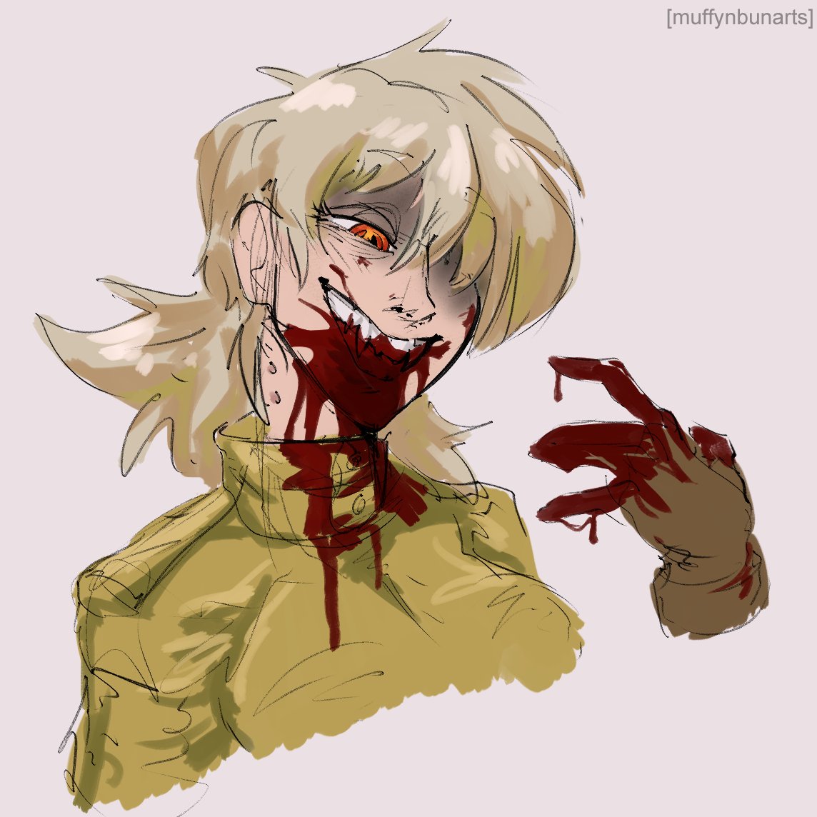 muffynbunarts's tweet photo. seras first taste https://t.co/dEnI9fzCDv
