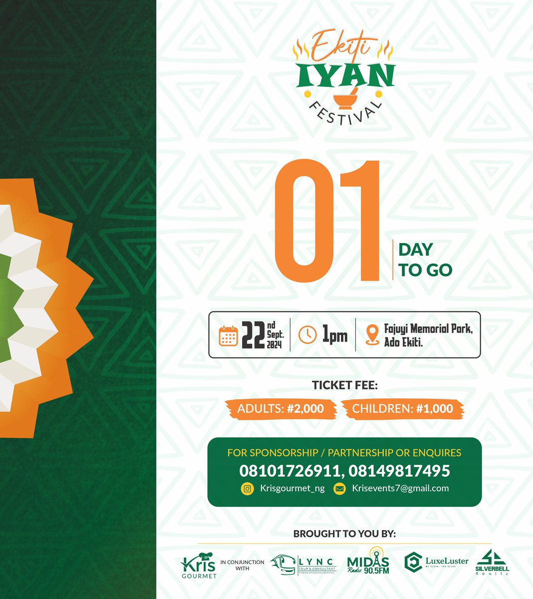 Get ready to experience food, music and culture at its finest at the Ekiti Iyan Festival 💃🏼🕺
