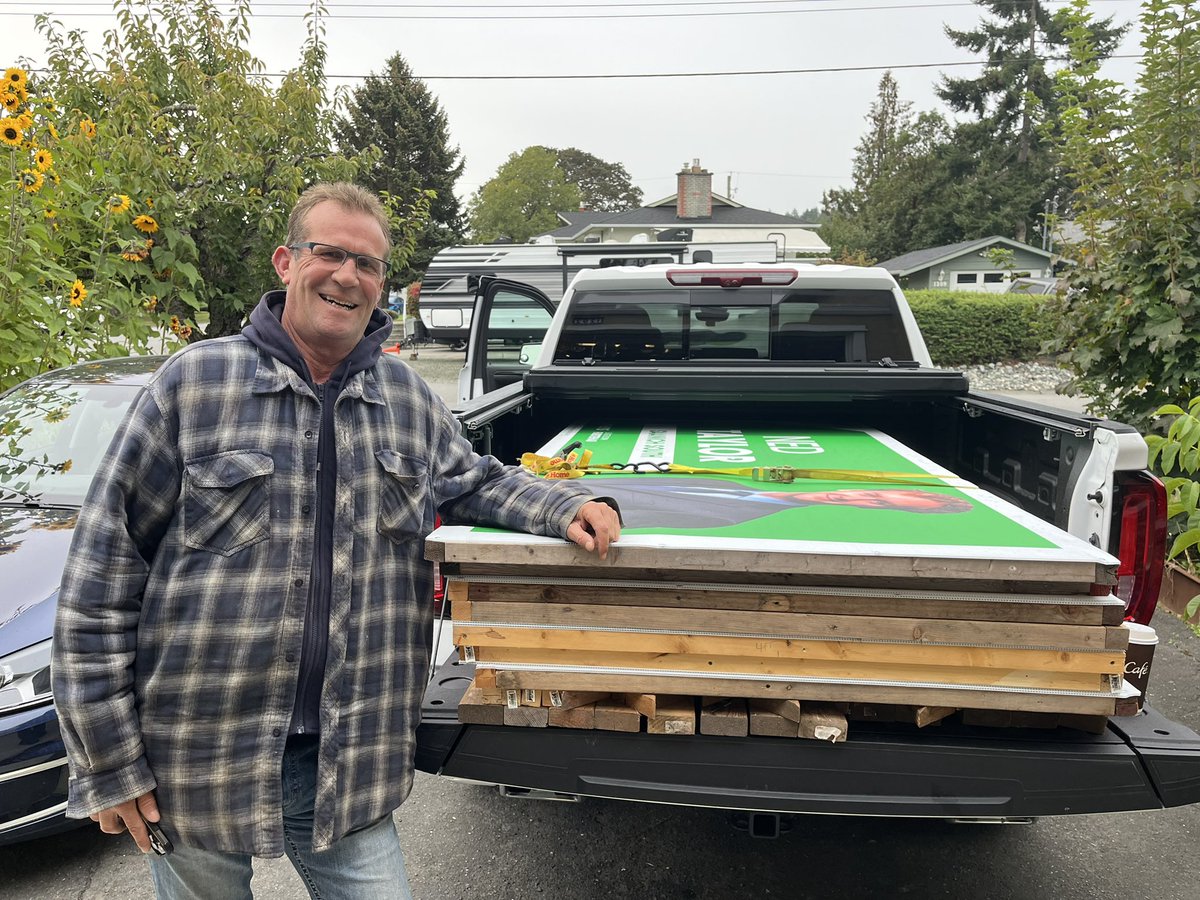 The writ has dropped in #Saanich South and all across BC! Thanks so much to all my volunteers who helped get my signs up today. #bcpoli