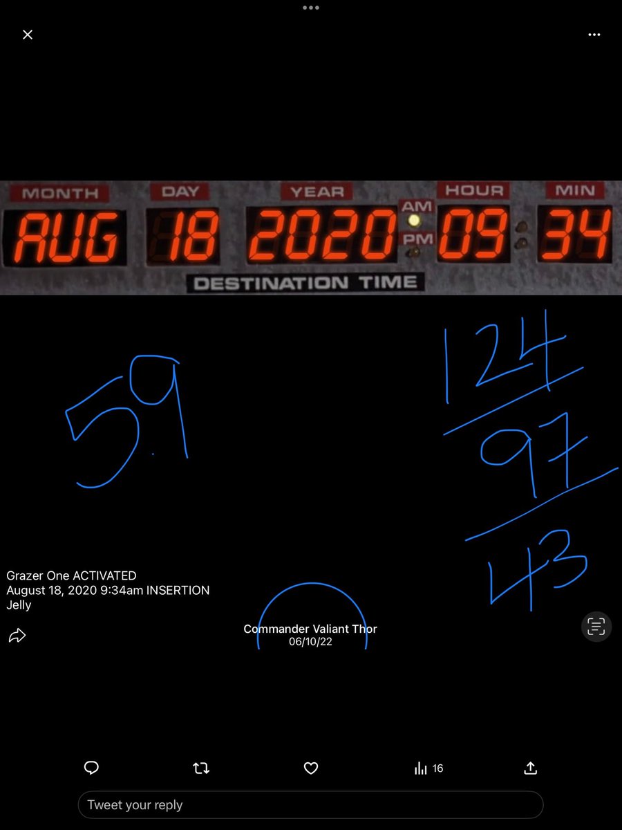 Shanneighteen's tweet image. #Marker for 
5.18/7.15 
#Day231=#AlienAlienAlien 
👽👽👽
#Day259 
#MIA 569 days=6.14 
10.28.17-9.21.24=
2521 days=7.21
#JfkJr #MIA
3386 days from #GoldenEscalator=6.14
13.16 
#Day260=#God 
#XmarkstheSPOT 
🩻🫀