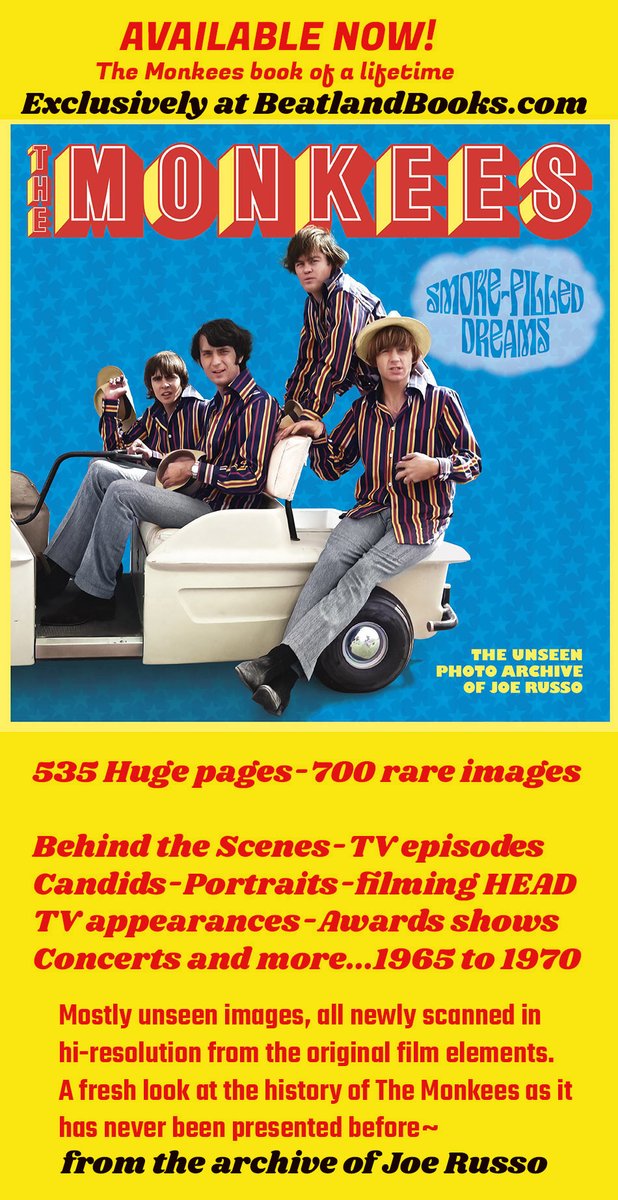 SMOKE-FILLED DREAMS: The Unseen Monkees Photo Archive book is the subject of the latest episode of THE MONKEES PAD SHOW-learn the details and preview some unseen images from it's pages!
youtube.com/watch?v=vj-cir…