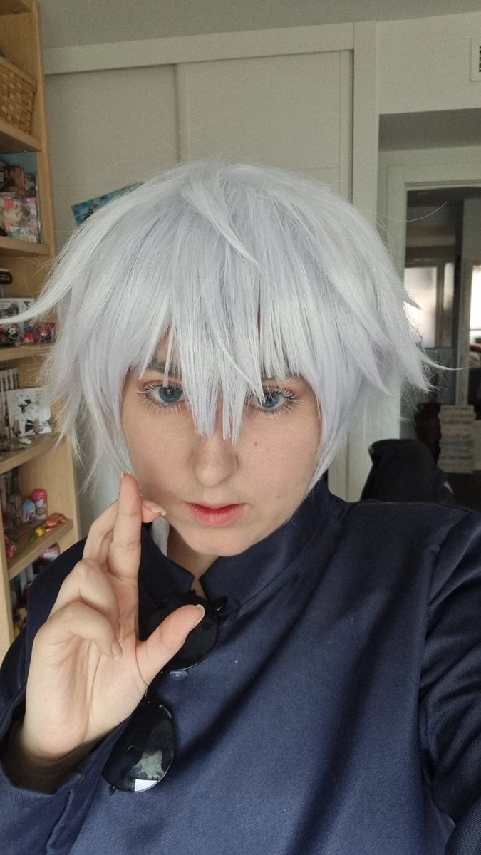 dem00n__'s tweet photo. Me ha sentado genial hacer Cosplay de gojo, era algo que necesitaba y no sabía jdjdjz https://t.co/oRqMMro89e