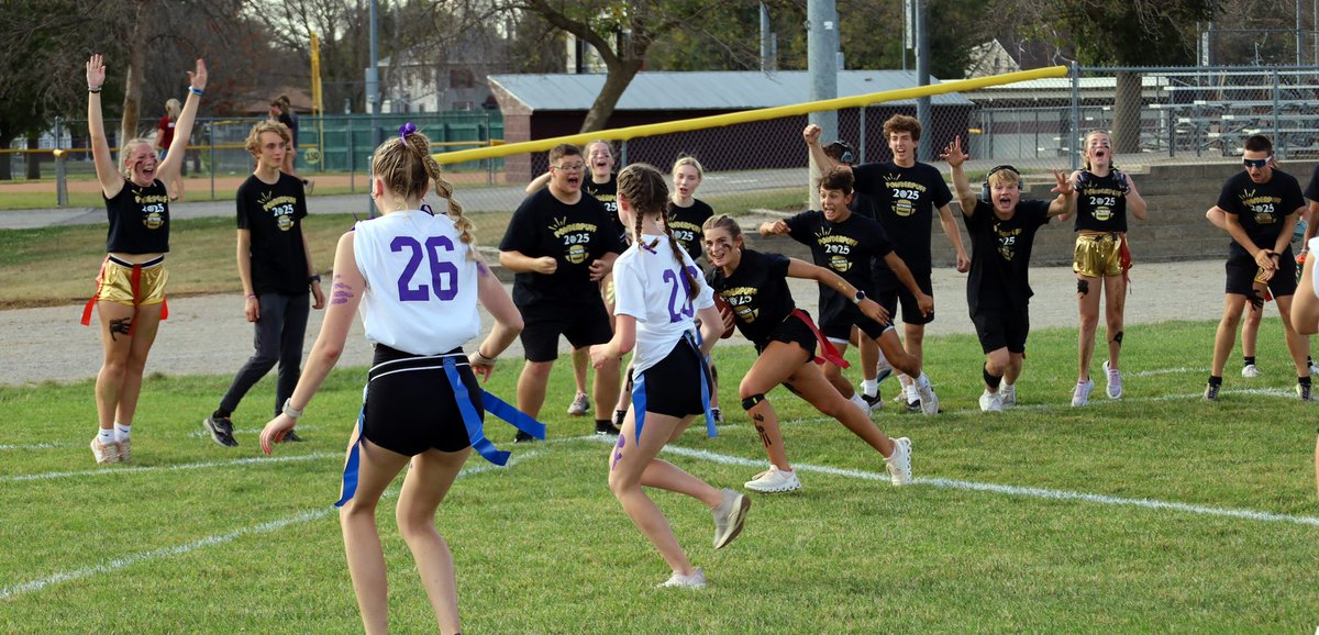 Score update: Newman seniors beat Newman juniors in powderpuff game, 8-0. Offense optional.