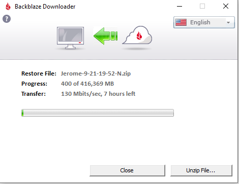 IA helps... But sometimes it is not really good.
With <a href="/backblaze/">Backblaze</a> I think I prefer the English version, because in French:
- "Downloader" is literally translated to "Download"
- "Left" (= remaining, there) is literally translated to "to the left" 🤨
(and right, I lost a HDD)