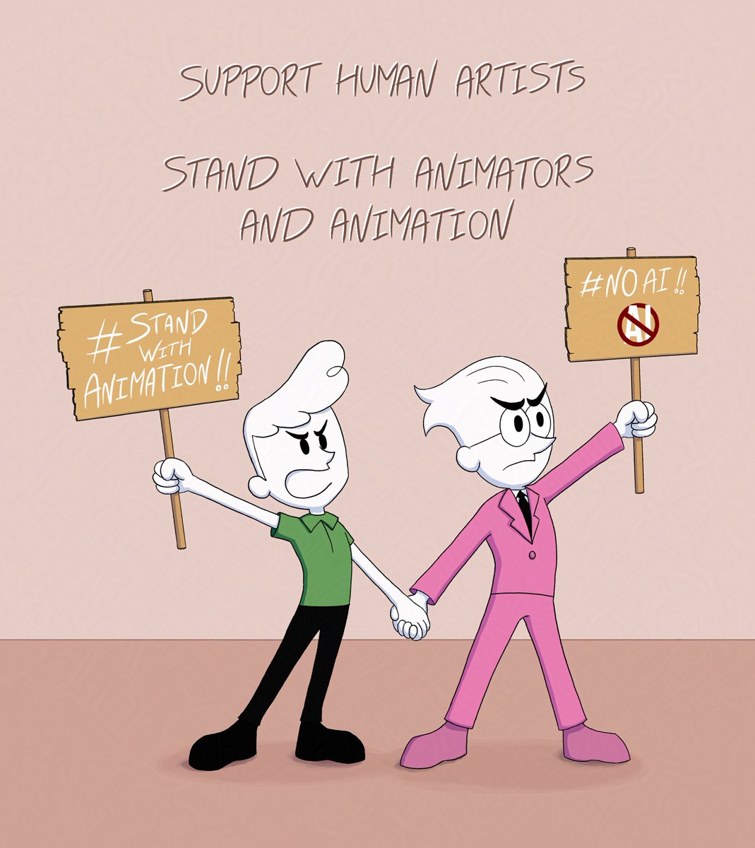 DeltaBlackOwl's tweet photo. #standwithanimation #noai #unionyaoi #standwithanimationworkers #humanart #staytooned https://t.co/2LakpBxMNJ